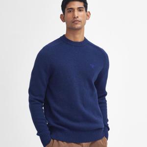 Barbour Grangetown Inky Blue Crew Neck Jumper